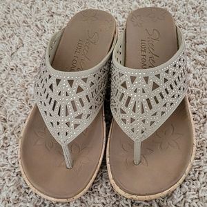 Skechers summer wedge sandals. Size 5